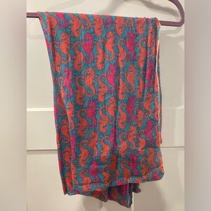 Lilly Pulitzer Seahorse infinity scarf